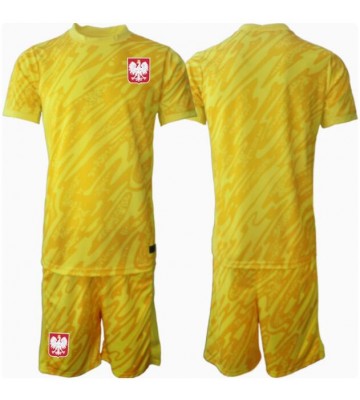 Poland Goalkeeper Replica Home Stadium Kit for Kids Euro 2024 Short Sleeve (+ pants)